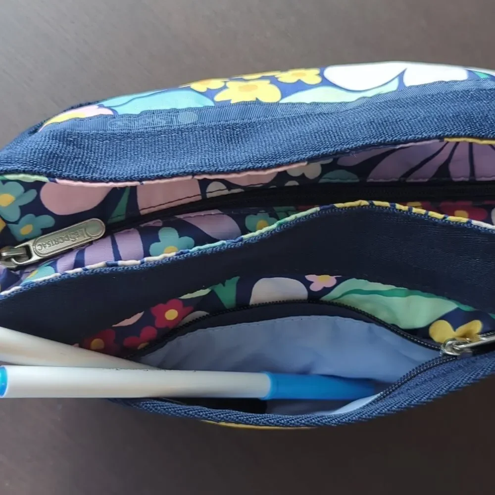 Lesportsac Merimecco Style retro Pop Art Floral Crossbody Shoulder Bag - Picture 12 of 17